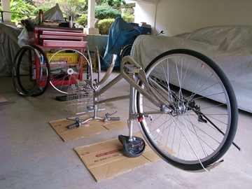 自転車の修理
